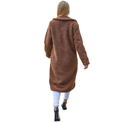 Manteau à manches longues et col à revers