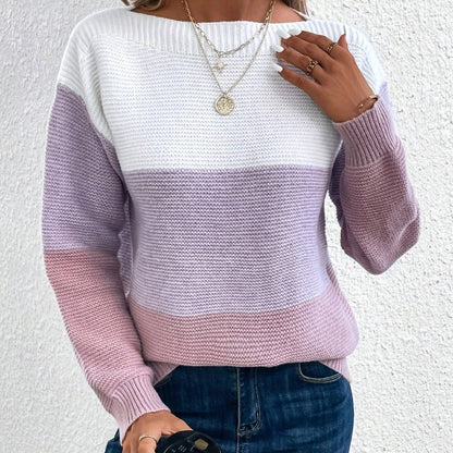 Pull en maille à col rond