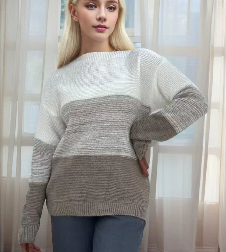 Pull en maille à col rond