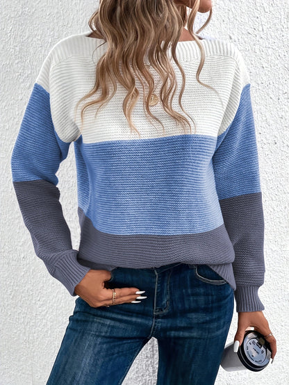 Pull en maille à col rond