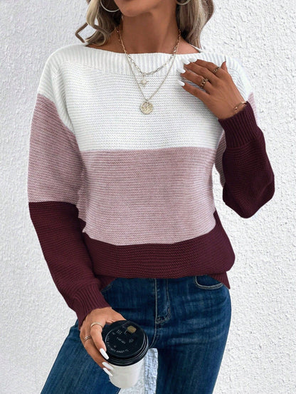 Pull en maille à col rond