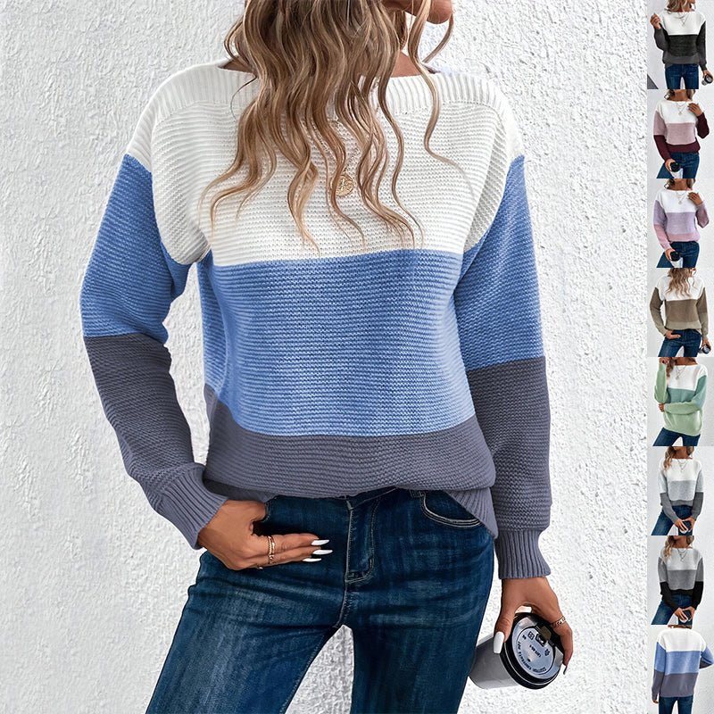 Pull en maille à col rond